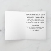 On-line-Freund-Gruß-Karte Karte (Innenseite)