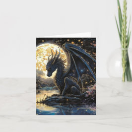 On Moonlit Ledge Card Dankeskarte