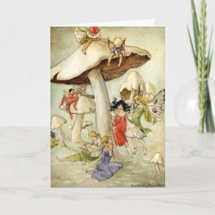 "On Mushroom Hill" Geburtstag Karte