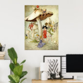 'On Mushroom Hill' - Print Poster (Heimbüro)