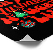 On My Husband's Naughty List Funny Husband Christm Poster (Ecke)