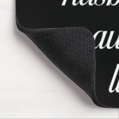 On My Husband's Naughty List Funny Husband Wife Co Mousepad (Ecke)