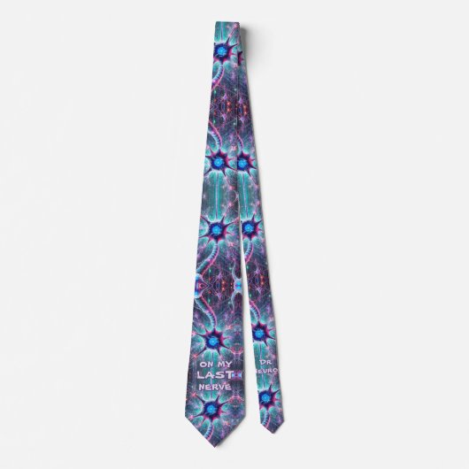"On my Last Nerve" Funny Science Medical Neck Tie Krawatte (Vorderseite)