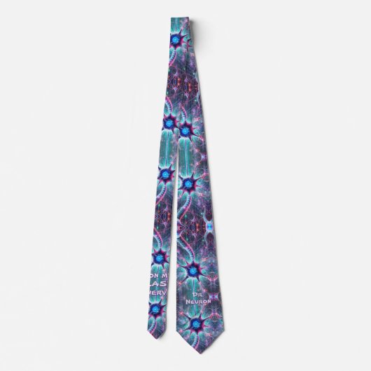 "On my Last Nerve" Funny Science Medical Neck Tie Krawatte (Rückseite)