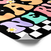 On My Moms Last Nerve Funny Groovy Quote For Kids  Poster (Ecke)