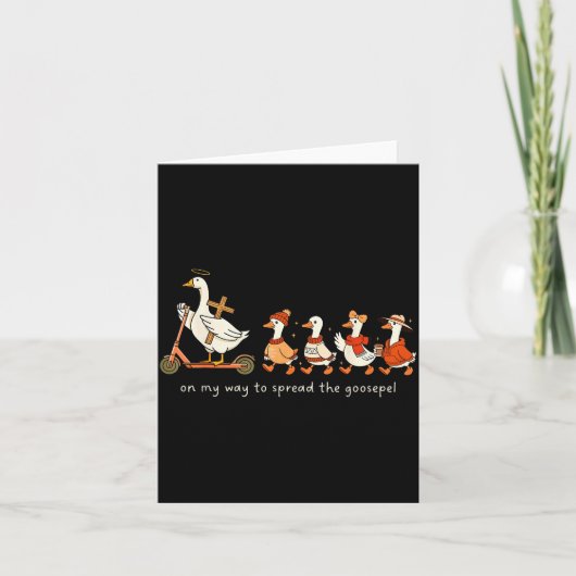 On My Way To Spread The Goosepel Karte (Vorderseite)