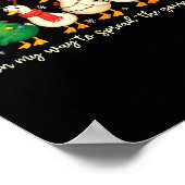 On My Way To Spread The Gospel Funny Goose Christi Poster (Ecke)