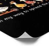 On My Way To Spread The Gospel Funny Goose Christi Poster (Ecke)