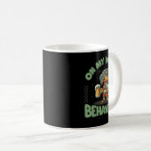 On My Wurst Behavior Dachshund German Beer Prost Kaffeetasse (VorderseiteRechts)