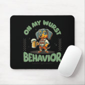 On My Wurst Behavior Dachshund German Beer Prost Mousepad (Mit Mouse)