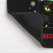 On Naughty List And Regret Nothing Christmas Cat K Mousepad (Ecke)