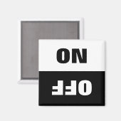 On Off Dishwasher in Gebrauch signieren Kühlschran Magnet (Vorderseite/Rückseite)