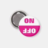 On Off Dishwasher in Gebrauch signieren Kühlschran Magnet (Vorderseite/Rückseite)