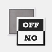On / Off sign, In use switch sign / dishwasher Magnet (Vorderseite/Rückseite)