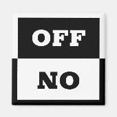 On / Off sign, In use switch sign / dishwasher Magnet (Vorne)