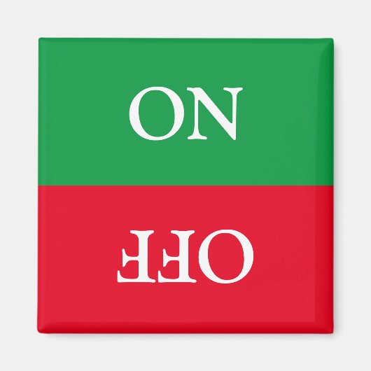 On Off switch red Dishwasher Laundry in use Magnet (Vorne)