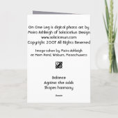 On One Leg Karte (Rückseite)