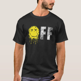 On Online Open Smile Lachen Vintage Gelbe Kreuze T-Shirt