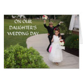 ON OUR ***DAUGHTER'S*** WEDDING DAY (Vorderseite (Horizontal))