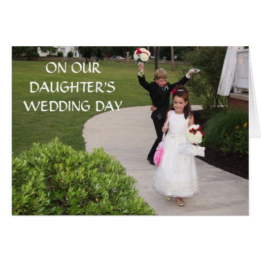 ON OUR ***DAUGHTER'S*** WEDDING DAY (Vorderseite (Horizontal))