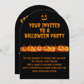 On Over Halloween-Party Einladung (Vorne/Hinten)