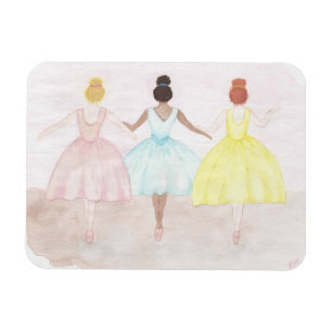 On Point Ballet Dancers Magnet