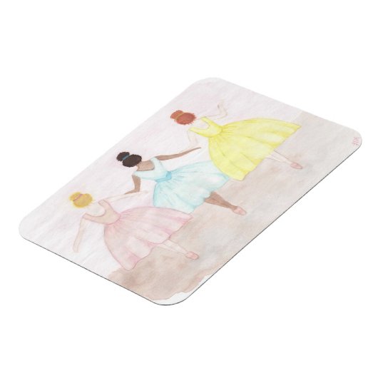 On Point Ballet Dancers Magnet (Linke Seite)