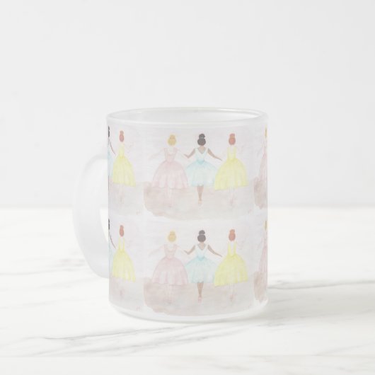 On Point Ballet Dancers Mattglastasse (Vorderseite Links)