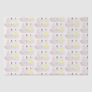 On Point Ballet Dancers Seidenpapier