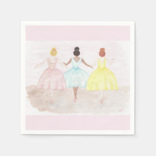 On Point Ballet Dancers Serviette