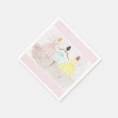 On Point Ballet Dancers Serviette (Ecke)