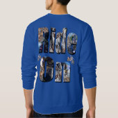 On-Ride-Logo, Motorradbild, Sweatshirt (Rückseite)