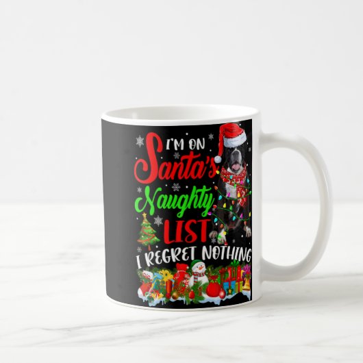 On Santas Naughty List Xmas Boxer Kaffeetasse (Rechts)