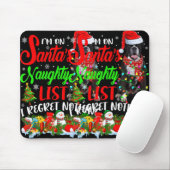 On Santas Naughty List Xmas Boxer T Shirt  Mousepad (Mit Mouse)