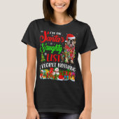 On Santas Naughty List Xmas English Bulldog T-Shirt (Vorderseite)