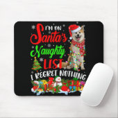 On Santas Naughty List Xmas Shiba Inu Mousepad (Mit Mouse)