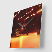 On stage quadratische wanduhr (Winkel)