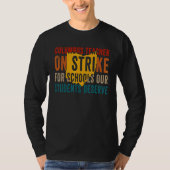 On Strike Columbus Ohio School Teachers Strike OH T-Shirt (Vorderseite)
