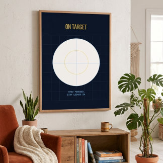 On Target — 90er Maximalist Poster | Retro-Schlafz