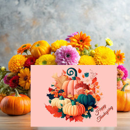 On Thanksgiving we give thanks Karte