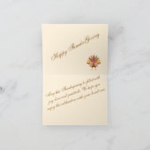 On Thanksgiving we wish you love Karte (Innenseite)