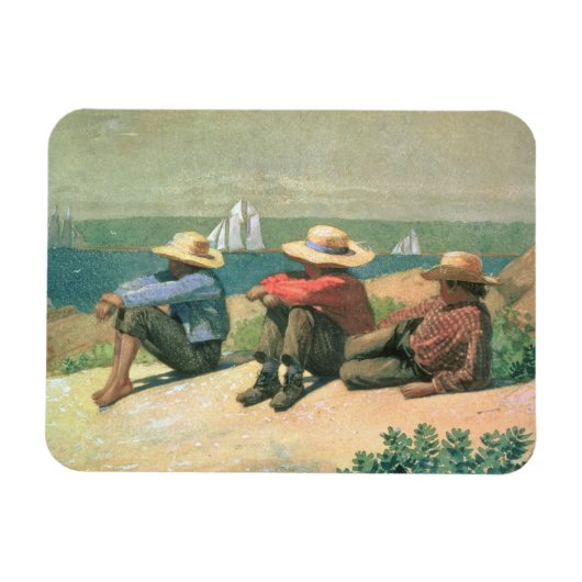 On the Beach, 1875 Magnet (Horizontal)