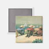 On the Beach, 1875 Magnet (Vorderseite/Rückseite)