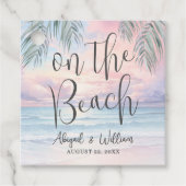 On The Beach Wedding Geschenkanhänger (Vorderseite)