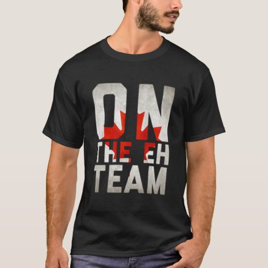On The Eh Team Canadian Flag T-Shirt (Vorderseite)