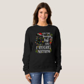 On The Naughty List And I Regret Nothing Cat Chris Sweatshirt (Vorne ganz)