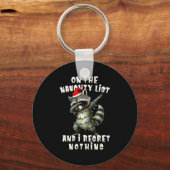 On The Naughty List And I Regret Nothing Dabbing R Schlüsselanhänger (Vorderseite)