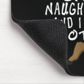On The Naughty List And I Regret Nothing Reindeer Mousepad (Ecke)
