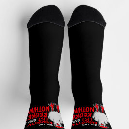 On The Naughty List And I Regret Nothing Seagull Socken