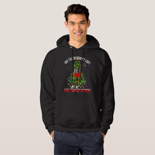 On The Naughty List And I Regret Nothing Shetland Hoodie (Vorne ganz)